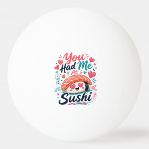 Je Had Me bij Sushi – Schattige Kawaii Nigiri Pingpongbal