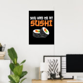 Je had me bij Sushi - Sushi-overs Poster (Thuiskantoor)