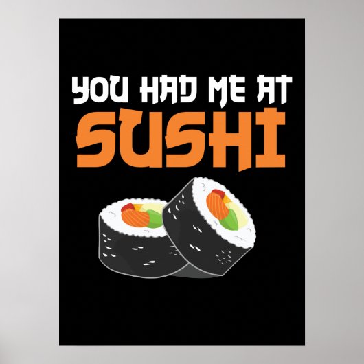Je had me bij Sushi - Sushi-overs Poster (Voorkant)