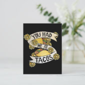 Je had me bij tacos briefkaart (Staand voorkant)