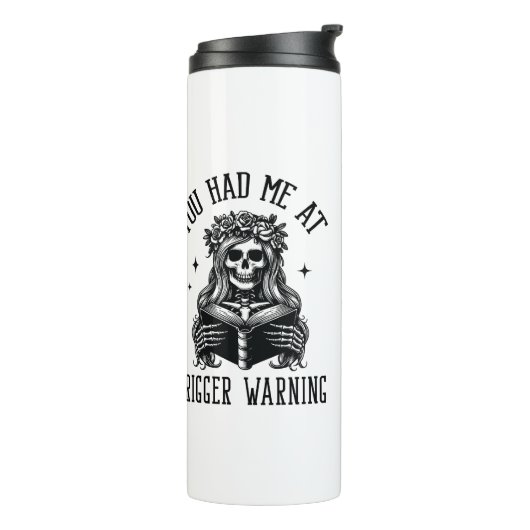Je had me bij Trigger Warning Dark Romance Smutty Thermosbeker (Gedraaid links)
