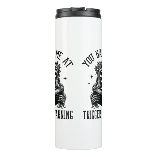Je had me bij Trigger Warning Dark Romance Smutty Thermosbeker (Achterkant)