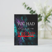 Je had me bij Trump Briefkaart (Staand voorkant)