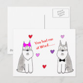 Je had me bij Wof Schnauzer Briefkaart (Voorkant / Achterkant)