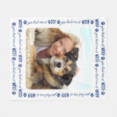 Je had me bij WOOF gepersonaliseerd Hondenliefhebb Fleece Deken (Voorkant (Horizontaal))