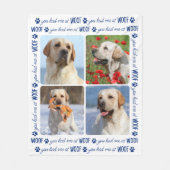 Je had me bij WOOF gepersonaliseerd Hondenliefhebb Fleece Deken (Voorkant)