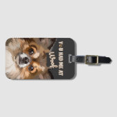 Je had me bij Woof | Pommerse Hondenliefhebbers Bagagelabel (Voorkant (horizontaal))