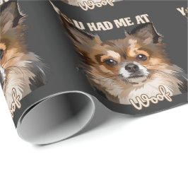 Je had me bij Woof | Pommerse Hondenliefhebbers Cadeaupapier