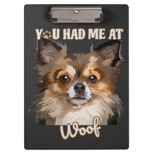 Je had me bij Woof Pommerse Hondenliefhebbers Klembord