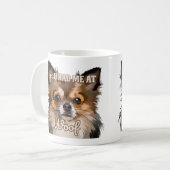 Je had me bij Woof | Pommerse Hondenliefhebbers Koffiemok (Voorkant links)