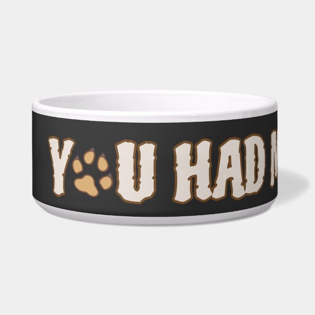 Je had me bij Woof | Pommerse Hondenliefhebbers Voerbakje (Links)