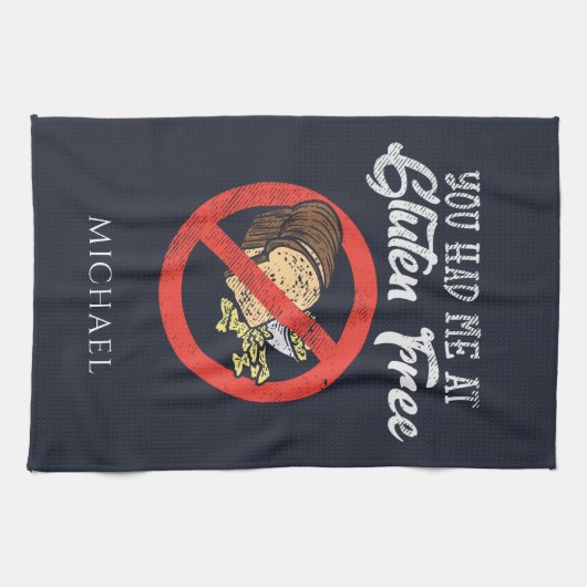 Je had me gratis bij Gluten. Theedoek (Horizontaal)