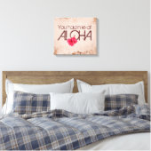 Je had me in Aloha Canvas Afdruk (Insitu (Slaapkamer))