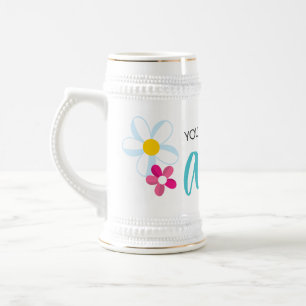 Je had me in Aloha met Cute Flowers Bierpul