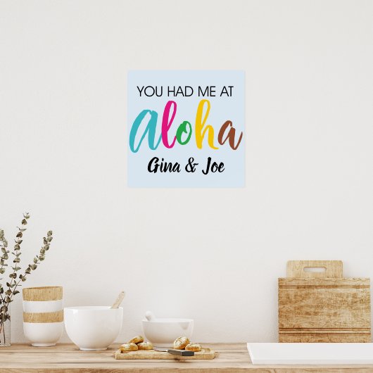 Je had me in Aloha Poster (Keuken)