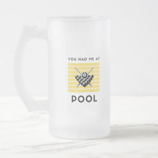 Je had me in de biljarten. matglas bierpul