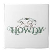 Je had me in Howdy Tegeltje (Voorkant)