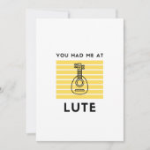 Je had me in lute feestdagenkaart (Voorkant)