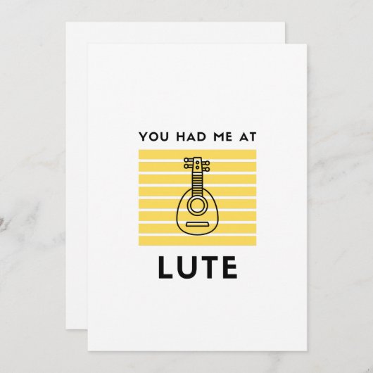 Je had me in lute feestdagenkaart (Voorkant / Achterkant)