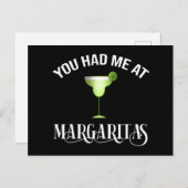 Je had me in Margaritas Briefkaart (Voorkant / Achterkant)