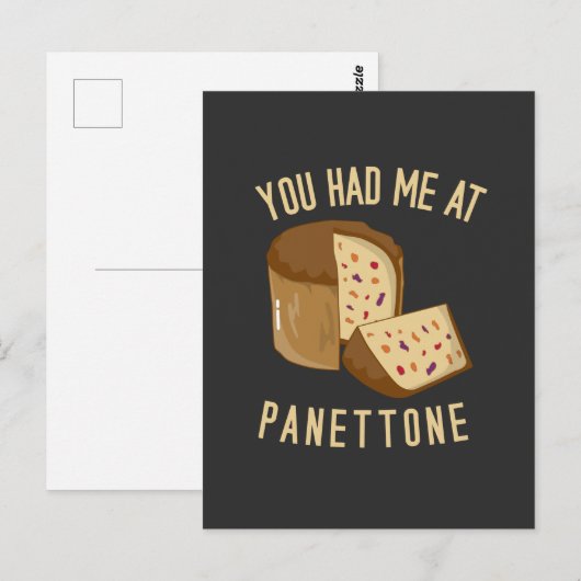 Je had me in Panettone Briefkaart (Voorkant / Achterkant)
