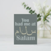 Je had me in Salam briefkaart (Staand voorkant)