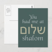Je had me in Shalom briefkaart (Voorkant / Achterkant)