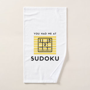 Je had me in sudoku handdoek