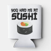 Je had me in Sushi, grappig eten Blikjeskoeler (Achterkant)