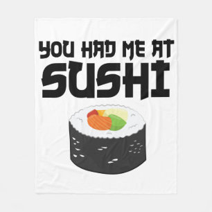Je had me in Sushi, grappig eten Fleece Deken