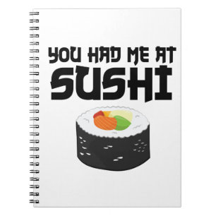 Je had me in Sushi, grappig eten Notitieboek