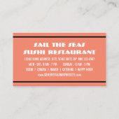 Je had me in sushi visitekaartje (Achterkant)