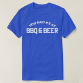 Je had me op BBQ en bier T-shirt (Design voorkant)