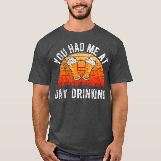 JE HAD ME OP DAG DRINK T-SHIRT (Voorkant)