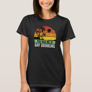 Je had me op de dag Drink  palmboom T-shirt