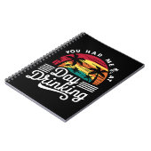 Je had me op de dag Drink Raar Retro Beach Notitieboek (Linkerzijde)