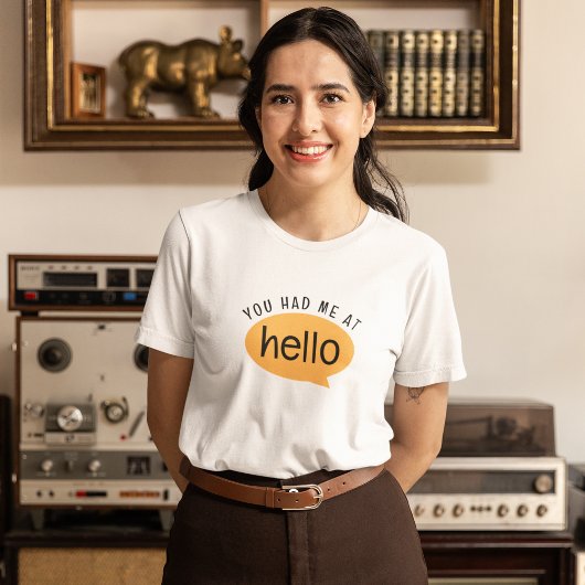 Je had me op hallo t-shirt