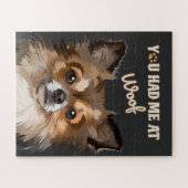 Je had me op het portret van een teksthond legpuzzel (Horizontaal)