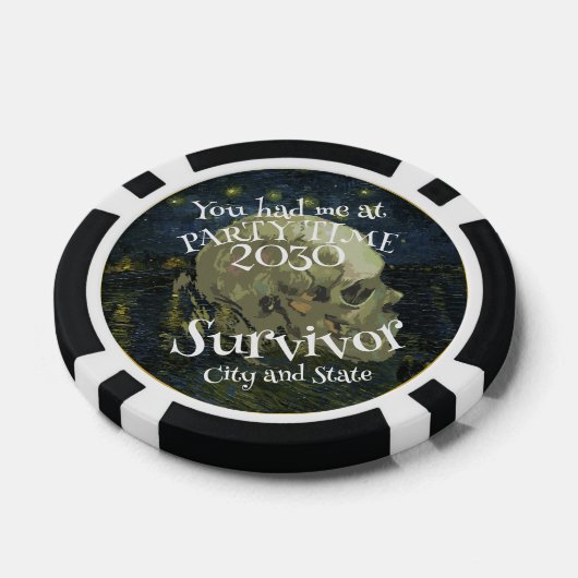 Je had me op Party Time Survivor Poker Chips (Enkel)