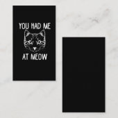 Je had me op 's middags een grappig gezegde visitekaartje (Voorkant / Achterkant)