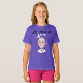 Je had me op Spa Black White Girl Face T-shirt (Voorkant volledig)