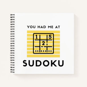 Je had me op sudoku notitieboek