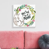 Je had me 's middags. canvas afdruk (Insitu (Woonkamer))