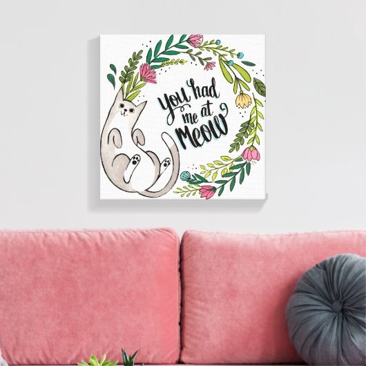 Je had me 's middags. canvas afdruk (Insitu (Woonkamer))