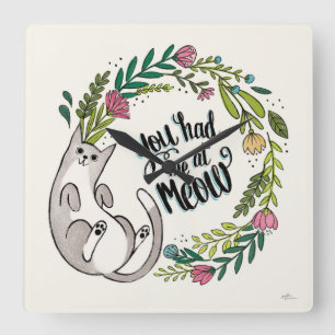 Je had me 's middags. vierkante klok