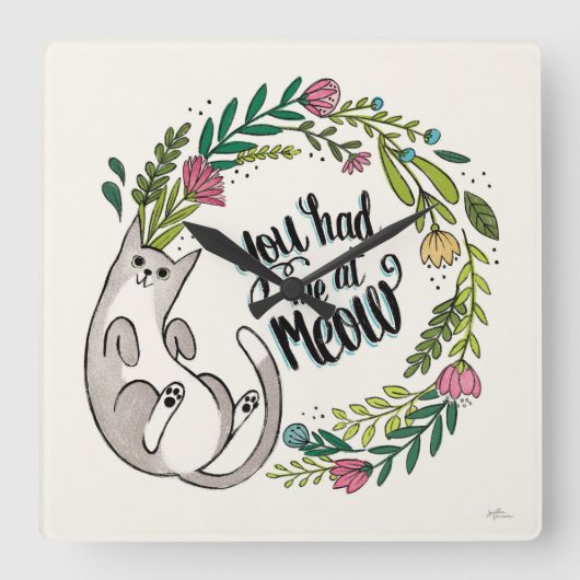 Je had me 's middags. vierkante klok (Voorkant)