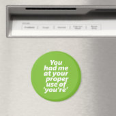 Je had me te pakken met je grappige Grammar. Magneet (Insitu (Vaatwasser))