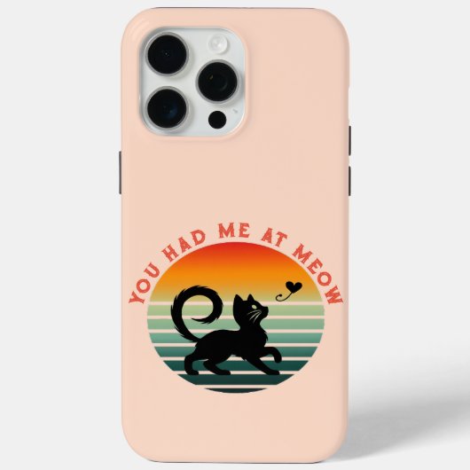 Je Had Mij Bij Miauw Mopshond Kat Case-Mate iPhone Case (Achterkant)