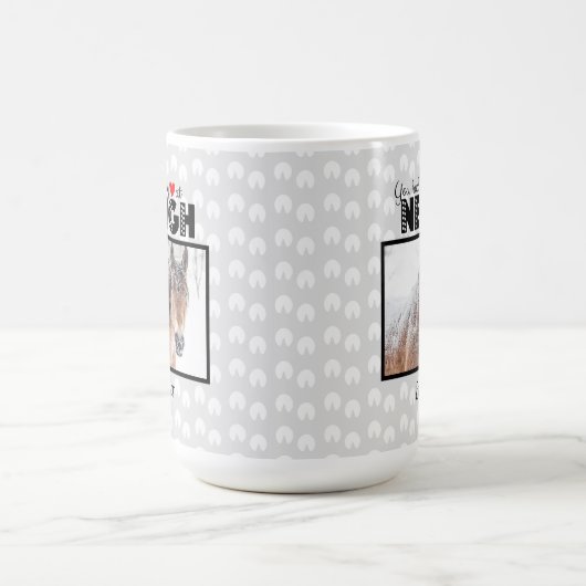 Je had mijn hart bij Neigh Custom Name Photo Horse Koffiemok (Center)