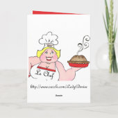 "Je had ons bij de eerste biet!" Thank You kaarten (Achterkant)